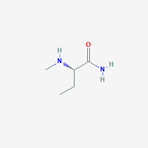 molecular formula C5H12N2O B12967240 (S)-2-(Methylamino)butanamide 