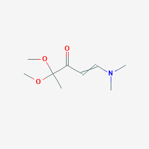 molecular formula C9H17NO3 B1296727 1-Penten-3-one, 1-(dimethylamino)-4,4-dimethoxy- CAS No. 106157-94-2