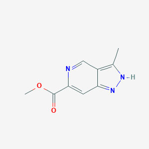 molecular formula C9H9N3O2 B12967284 Methyl 3-methyl-1H-pyrazolo[4,3-c]pyridine-6-carboxylate 