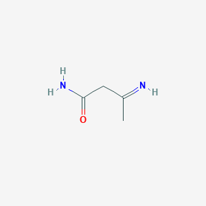 molecular formula C4H8N2O B12967300 3-Iminobutanamide 