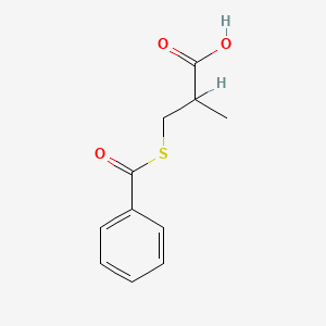 molecular formula C11H12O3S B1296739 3-(苯甲酰硫)-2-甲基丙酸 CAS No. 74431-50-8