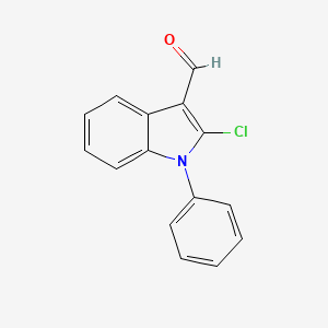 molecular formula C15H10ClNO B1296745 2-氯-1-苯基-1H-吲哚-3-甲醛 CAS No. 38367-40-7