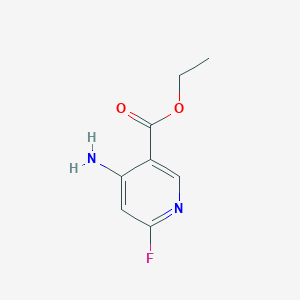 molecular formula C8H9FN2O2 B12967555 Ethyl 4-Amino-6-fluoronicotinate 