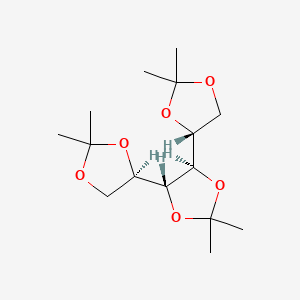 molecular formula C15H26O6 B1296756 (4R,4'R,4''R,5'R)-2,2,2',2',2'',2''-Hexamethyl-4,4':5',4''-ter(1,3-dioxolane) CAS No. 3969-59-3