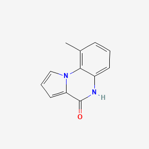 molecular formula C12H10N2O B12967565 9-Methylpyrrolo[1,2-a]quinoxalin-4(5H)-one 