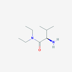 molecular formula C9H20N2O B12967577 (R)-2-Amino-N,N-diethyl-3-methylbutanamide 