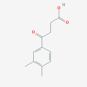 molecular formula C12H14O3 B1296760 4-(3,4-Dimethylphenyl)-4-oxobutanoic acid CAS No. 51036-98-7