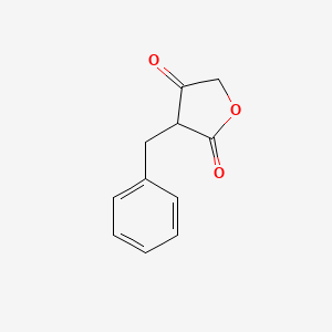 molecular formula C11H10O3 B12967611 2,4(3H,5H)-Furandione, 3-benzyl- 