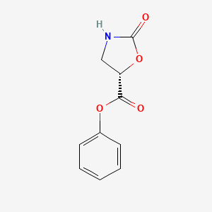 molecular formula C10H9NO4 B12967647 Phenyl (S)-2-oxooxazolidine-5-carboxylate 