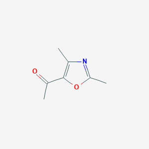 molecular formula C7H9NO2 B1296767 1-(2,4-Dimethyl-1,3-oxazol-5-yl)ethan-1-one CAS No. 23012-25-1