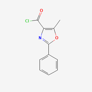 molecular formula C11H8ClNO2 B1296769 5-Methyl-2-phenyl-1,3-oxazole-4-carbonyl chloride CAS No. 51655-71-1
