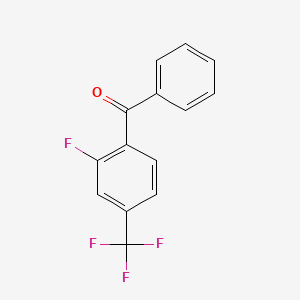 molecular formula C14H8F4O B1296773 2-Fluoro-4-(trifluoromethyl)benzophenone CAS No. 207974-08-1
