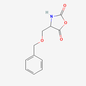 molecular formula C11H11NO4 B12967740 4-((Benzyloxy)methyl)oxazolidine-2,5-dione CAS No. 22831-98-7