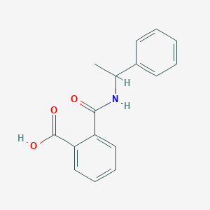 molecular formula C16H15NO3 B1296779 苯甲酸，2-[[(1-苯乙基)氨基]羰基]- CAS No. 89709-20-6