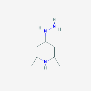 molecular formula C9H21N3 B12967793 4-Hydrazinyl-2,2,6,6-tetramethylpiperidine 