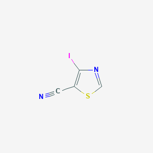 molecular formula C4HIN2S B12967809 4-Iodothiazole-5-carbonitrile 