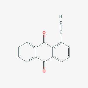 molecular formula C16H8O2 B12967812 1-Ethynylanthracene-9,10-dione 