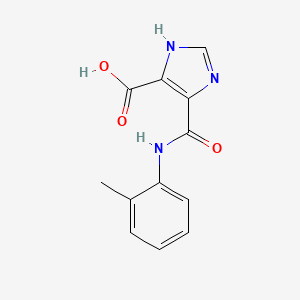 molecular formula C12H11N3O3 B1296784 5-O-甲苯甲酰氨基-3H-咪唑-4-羧酸 CAS No. 333766-99-7