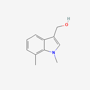 molecular formula C11H13NO B12967849 (1,7-Dimethyl-1H-indol-3-yl)methanol 