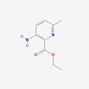 molecular formula C9H12N2O2 B1296786 Ethyl 3-amino-6-methylpicolinate CAS No. 908832-89-3