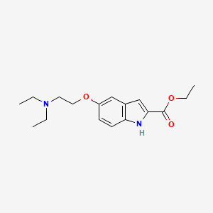 molecular formula C17H24N2O3 B12967881 ethyl 5-(2-(diethylamino)ethoxy)-1H-indole-2-carboxylate 
