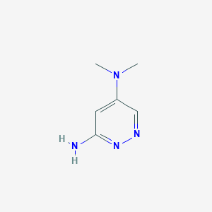 molecular formula C6H10N4 B12967884 N5,N5-Dimethylpyridazine-3,5-diamine 