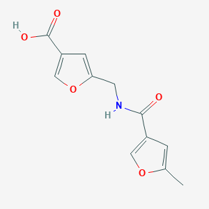 molecular formula C12H11NO5 B1296794 5-{[(5-Methyl-furan-3-carbonyl)-amino]-methyl}-furan-3-carboxylic acid CAS No. 447413-31-2