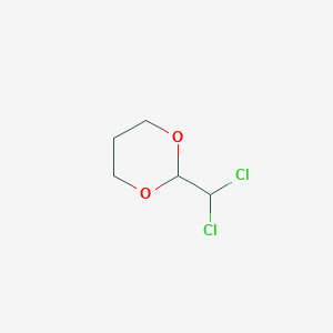 molecular formula C5H8Cl2O2 B12967940 2-(Dichloromethyl)-1,3-dioxane CAS No. 5695-85-2
