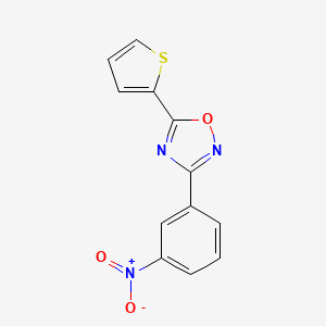 molecular formula C12H7N3O3S B1296796 3-(3-硝基苯基)-5-(噻吩-2-基)-1,2,4-噁二唑 CAS No. 218144-79-7