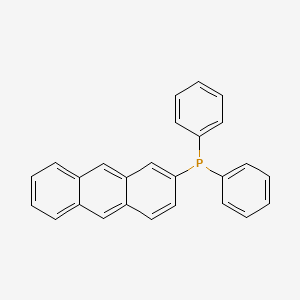 molecular formula C26H19P B12967970 Anthracen-2-yldiphenylphosphane 