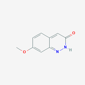 molecular formula C9H8N2O2 B12968010 7-Methoxycinnolin-3-ol 