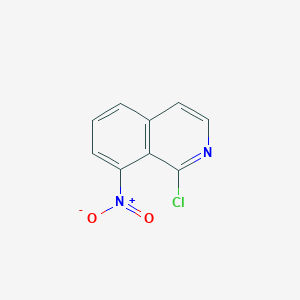 molecular formula C9H5ClN2O2 B12968021 1-Chloro-8-nitroisoquinoline 