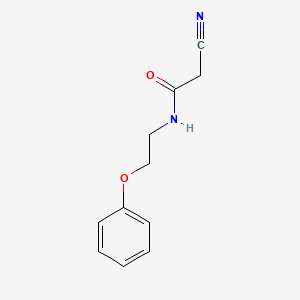 molecular formula C11H12N2O2 B1296804 2-氰基-N-(2-苯氧基乙基)乙酰胺 CAS No. 288154-75-6