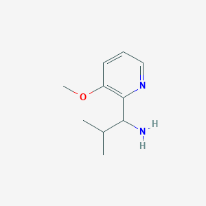molecular formula C10H16N2O B12968059 1-(3-Methoxypyridin-2-yl)-2-methylpropan-1-amine 