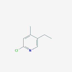 molecular formula C8H10ClN B12968077 2-Chloro-5-ethyl-4-methylpyridine 