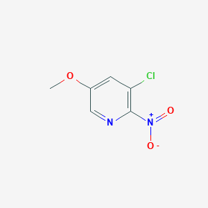 molecular formula C6H5ClN2O3 B12968087 3-Chloro-5-methoxy-2-nitropyridine 