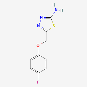 5-[(4-Fluorophenoxy)methyl]-1,3,4-thiadiazol-2-amine