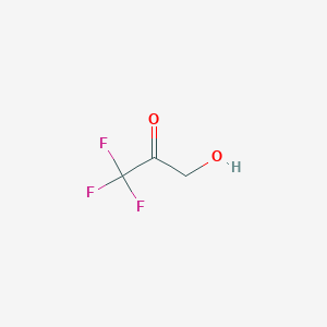 molecular formula C3H3F3O2 B12968127 1,1,1-Trifluoro-3-hydroxypropan-2-one CAS No. 113200-27-4