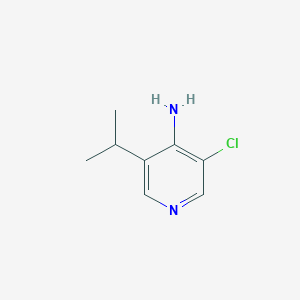 molecular formula C8H11ClN2 B12968134 3-Chloro-5-isopropylpyridin-4-amine 