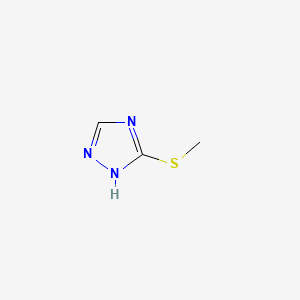 molecular formula C3H5N3S B1296814 3-Methylthio-4H-1,2,4-triazole CAS No. 7411-18-9