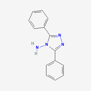 molecular formula C14H12N4 B1296815 3,5-Diphenyl-4H-1,2,4-triazol-4-amine CAS No. 3049-45-4