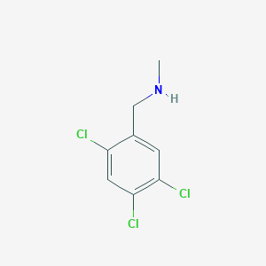 molecular formula C8H8Cl3N B12968229 N-Methyl-1-(2,4,5-trichlorophenyl)methanamine 