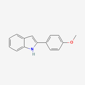molecular formula C15H13NO B1296825 2-(4-methoxyphenyl)-1H-indole CAS No. 5784-95-2