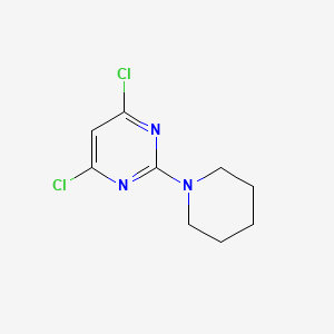 molecular formula C9H11Cl2N3 B1296826 4,6-Dichloro-2-(piperidin-1-yl)pyrimidine CAS No. 7038-67-7