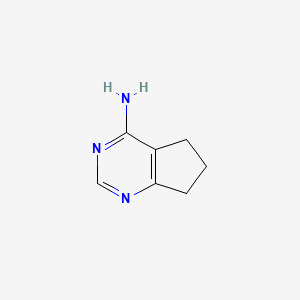 B1296835 6,7-dihydro-5H-cyclopenta[d]pyrimidin-4-amine CAS No. 26979-06-6