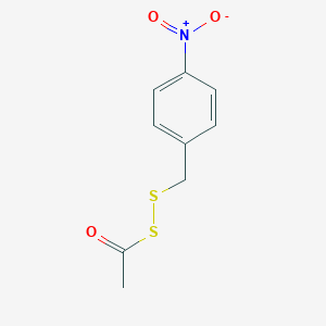 molecular formula C9H9NO3S2 B12968353 SS-(4-Nitrobenzyl) ethane(dithioperoxoate) 