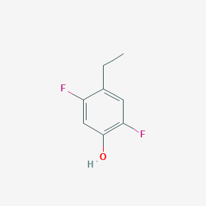 molecular formula C8H8F2O B12968386 4-Ethyl-2,5-difluorophenol 