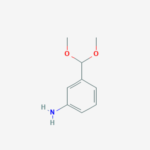 molecular formula C9H13NO2 B1296841 3-(Dimethoxymethyl)aniline CAS No. 53663-37-9