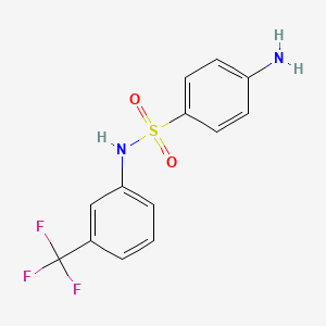 molecular formula C13H11F3N2O2S B1296843 4-氨基-N-[3-(三氟甲基)苯基]苯磺酰胺 CAS No. 339-40-2