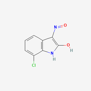 molecular formula C8H5ClN2O2 B1296844 7-Chloro-3-(hydroxyimino)indolin-2-one CAS No. 74396-74-0